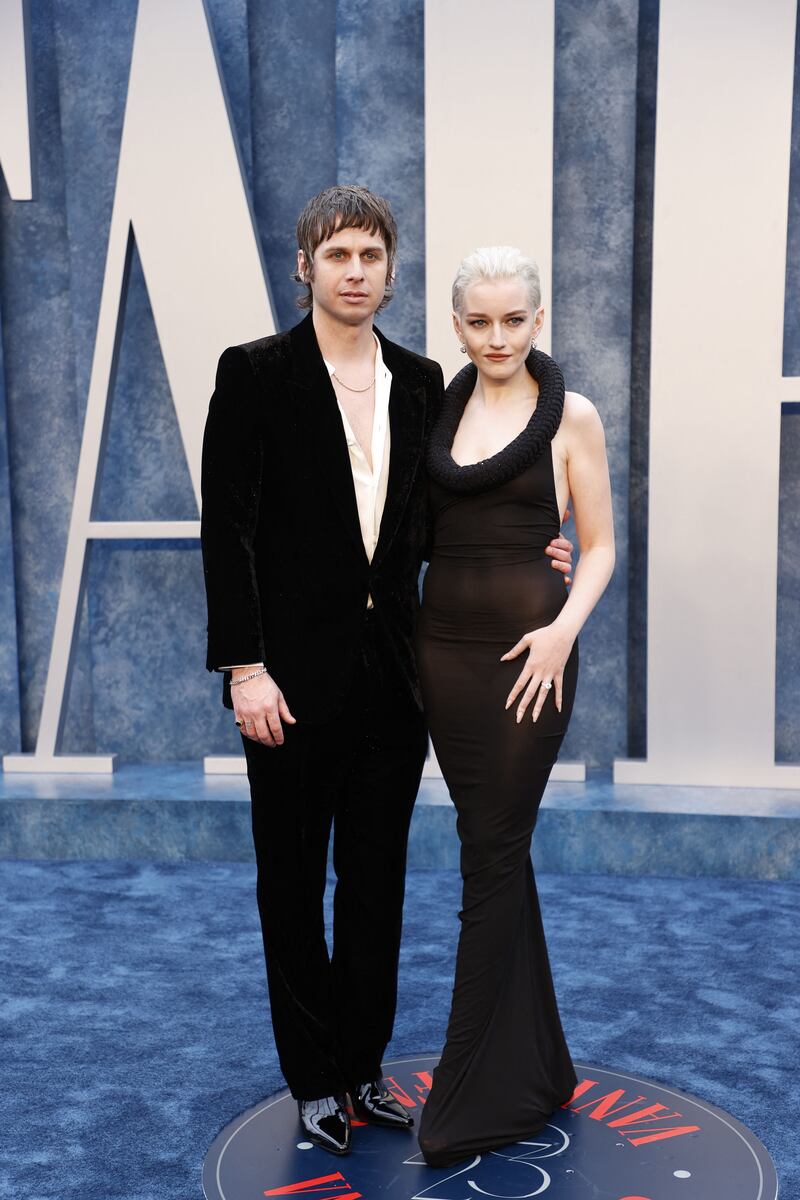 Mark Foster and Julia Garner. AFP