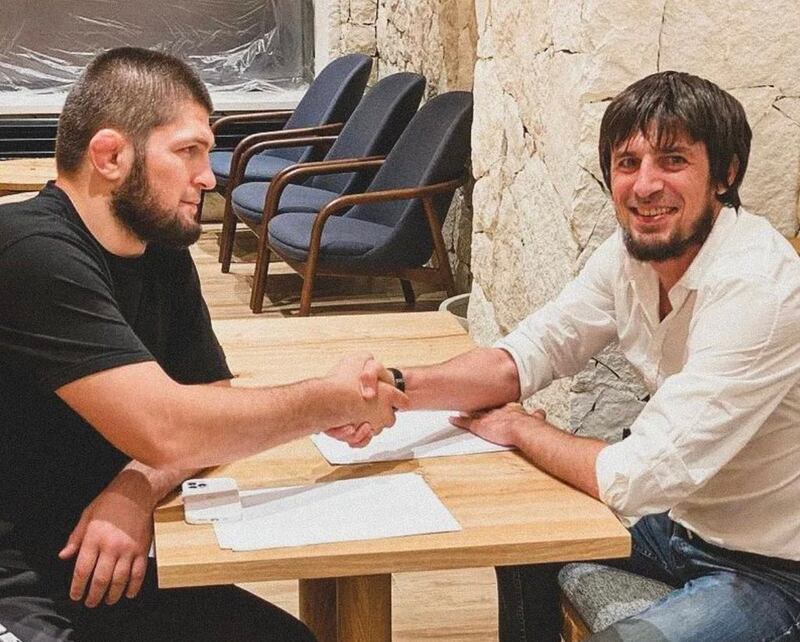 Former UFC lightweight champion Khabib Nurmagomedov has signed professional football  contract with Legion Dynamo.