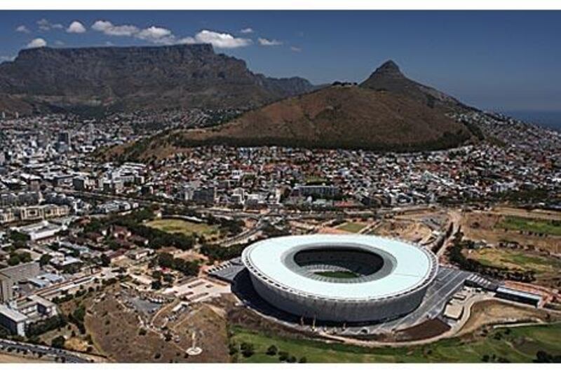 Green Point Stadium in Cape Town is one of the semi-final venues for the 2010 Fifa World Cup in June.