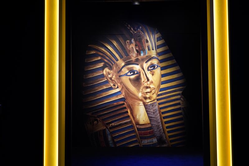 King Tut ruled Egypt as pharaoh for 10 years until his death at age 19, about 1324BC. Photo: Katarina Holtzapple / The National  