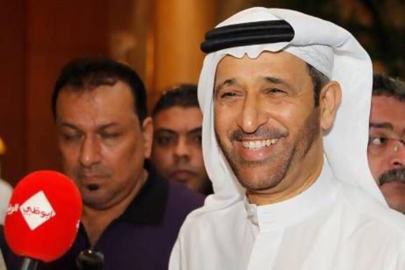 Yousef Al Serkal talks to media in Malaysia ahead of Thursday's vote to decide the new AFC president.