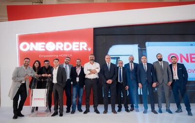 Tamer Amer with OneOrder's team. Photo: OneOrder