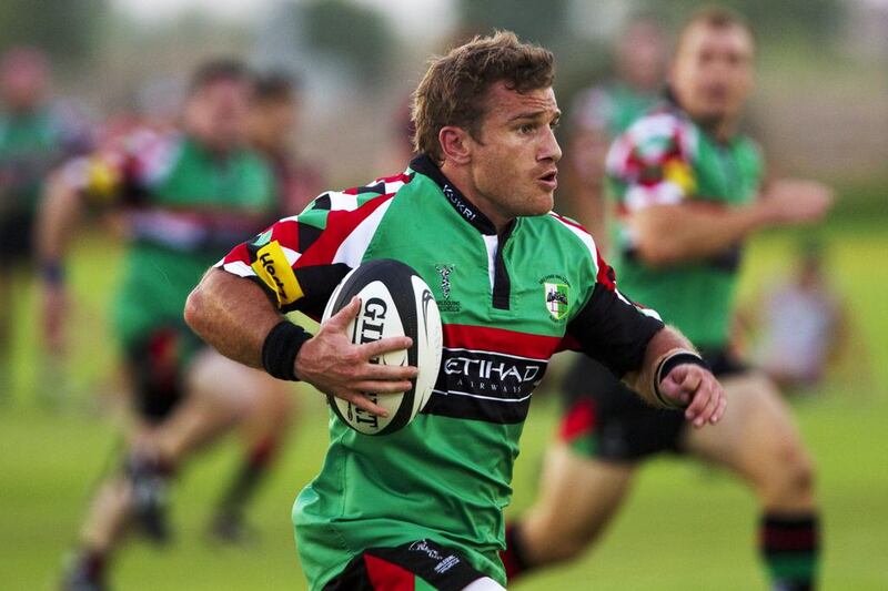 Jeremy Manning shown in September 2012, when he was still a player for Abu Dhabi Harlequins. Christopher Pike / The National