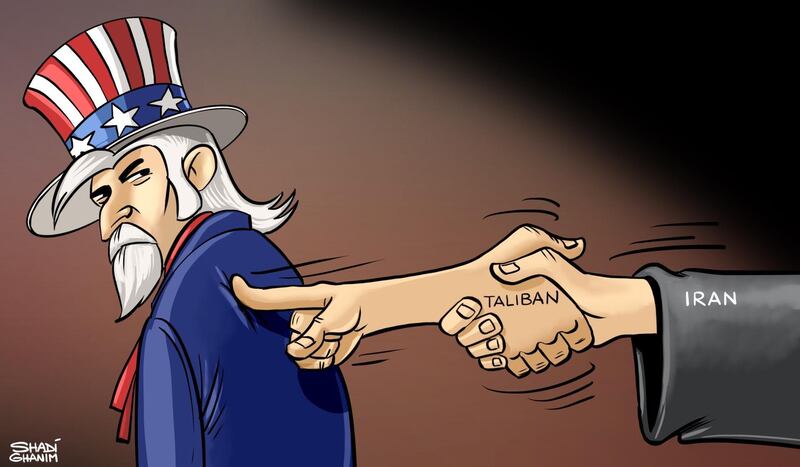 Shadi Ghanim's take on the US's accusation against Iran of providing aid to Taliban fighters amid news that Tehran is hosting one of its leaders