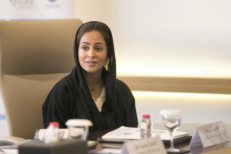 DUBAI, UNITED ARAB EMIRATES - JULY 2, 2018. 

Dr. Maryam Matar, Chairperson, UAE Genetic Diseases Association, at Dubai Health Authority's press conference announcing "The 7th International Genetic Disorders Conference and Awards".

(Photo by Reem Mohammed/The National)

Reporter: SHIREENA AL NOWAIS
Section: NA