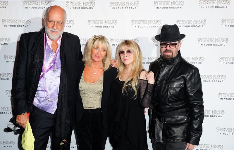 Fleetwood, McVie, Nicks and Dave Stewart in London. PA