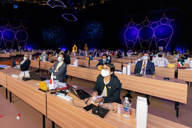 Sheikh Mohammed bin Rashid convenes final international participants meeting before opening of Expo 2020. Courtesy Dubai Media Office