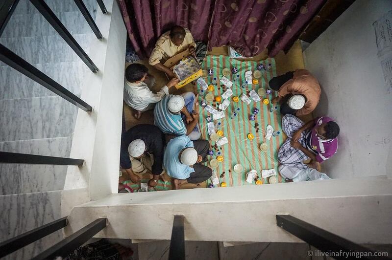 Iftar inside a mosque. Photo Courtesy: Frying Pan Adventures