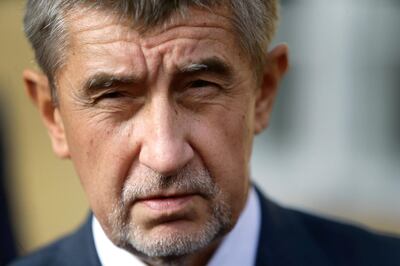 The leader of ANO party Andrej Babis speaks to the media after casting his vote in parliamentary elections in Prague, Czech Republic October 20, 2017.    REUTERS/David W Cerny