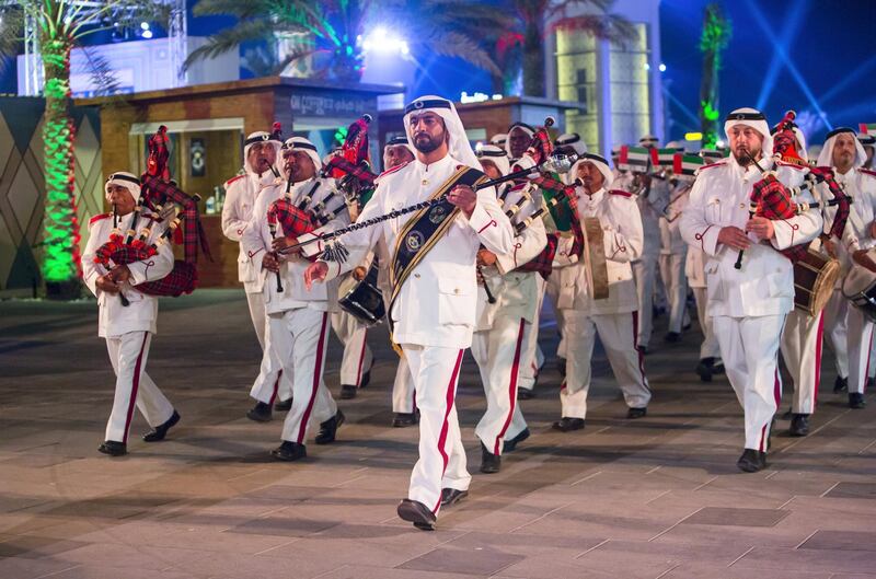 AL WATHBA, UNITED ARAB EMIRATES- Parade of different nations at Sheikh Zayed Heritage.  Leslie Pableo for The National
