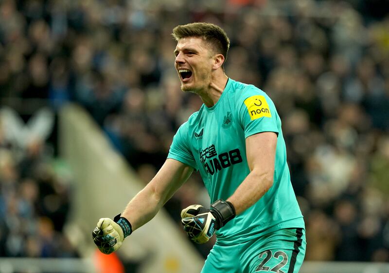 NEWCASTLE RATINGS: Nick Pope 7: Missed League Cup final defeat against same opposition due to suspension and enjoyed easy day between sticks here. Man United managed one shot on target all afternoon - in 56th minute - and that was a weak Antony effort straight at Pope. PA