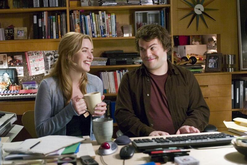 Kate Winslet and Jack Black in The Holiday. Courtesy Columbia Pictures