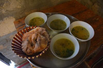 Traditional soups at Karavansaray in Baku's old town. Rosemary Behan