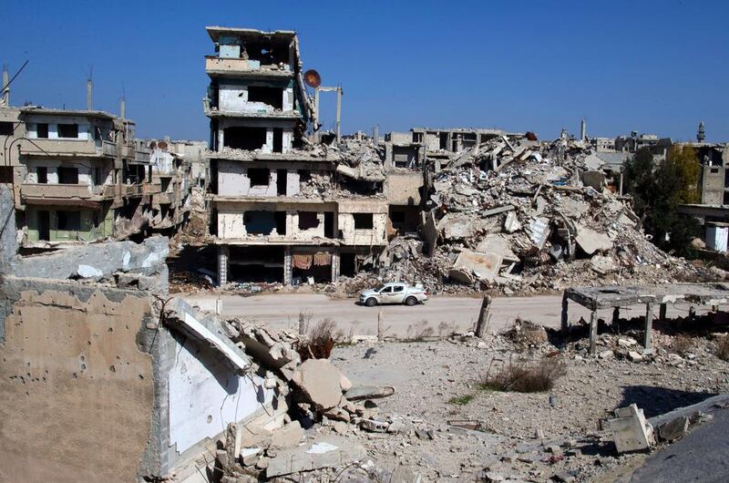 Lebanese media is reporting Israeli airstrikes on a weapons factory near the devastated Syrian city of Homs. Hassan Ammar / AP