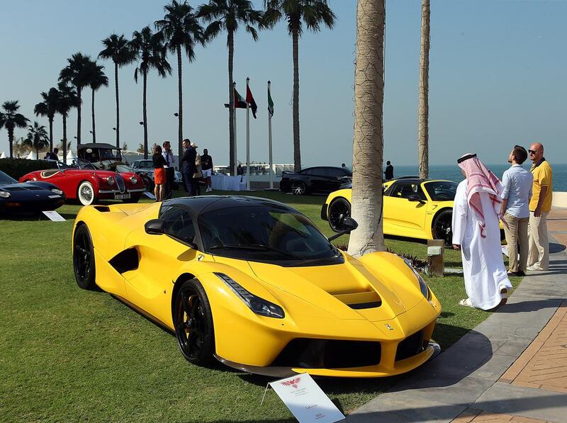 Ferraris were out in numbers at the Gulf Concours.