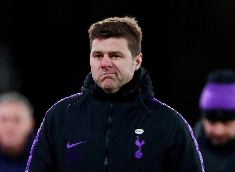 FILE PHOTO: Soccer Football - FA Cup Fourth Round - Crystal Palace v Tottenham Hotspur - Selhurst Park, London, Britain - January 27, 2019  Tottenham manager Mauricio Pochettino reacts after the match                   Action Images via Reuters/Andrew Couldridge/File Photo