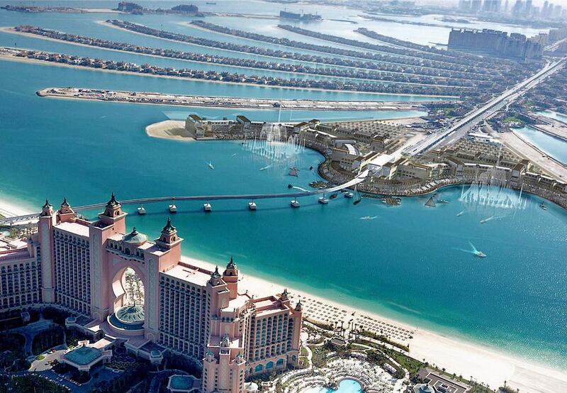 An artist rendering of the Pointe at Palm Jumeirah. Courtesy Nakheel