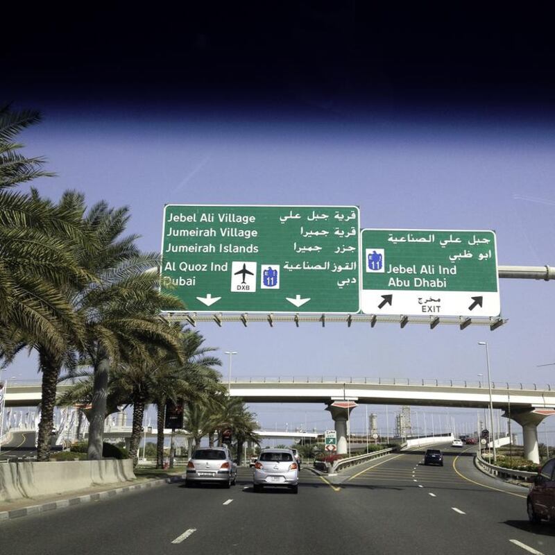 Three journalists from The National set out to determine which mode of transport - a car, a taxi, or a metro train - will get you around Dubai the fastest. Jaime Puebla / The National