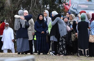 epa07451969 Mourners at the funeral of Sayyad Ahmed Milne, aged 14, one of the 50 victims of the mosque shootings, at the Memorial Park Cemetery in Christchurch, New Zealand, 21 March 2019. A gunman killed 50 worshippers at the Al Noor Masjid and Linwood Masjid in Christchurch on 15 March.  EPA-EFE/MICK TSIKAS  AUSTRALIA AND NEW ZEALAND OUT *** Local Caption *** 55069713