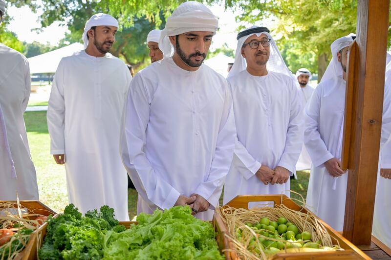 Sheikh Hamdan bin Mohammed, Crown Prince of Dubai, chairman of Dubai Executive Council, and chairman of the Higher Committee for Development and Citizens Affairs, says Dubai is committed to developing its agricultural sector. All photos: Wam