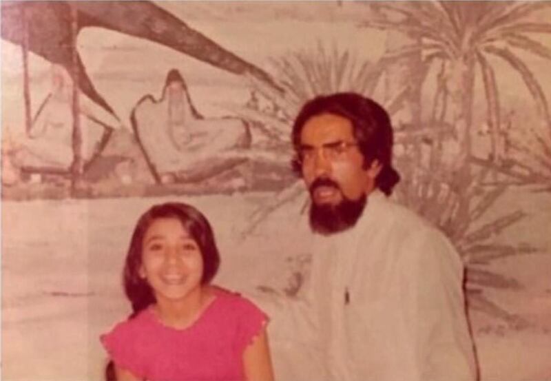 Najla Al Saleem with her father, Mohammed Al Saleem. Najla A Saleem