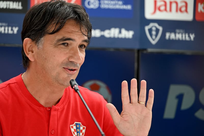 Croatia's head coach Zlatko Dalic led his team through as runners-up in Group F. AFP