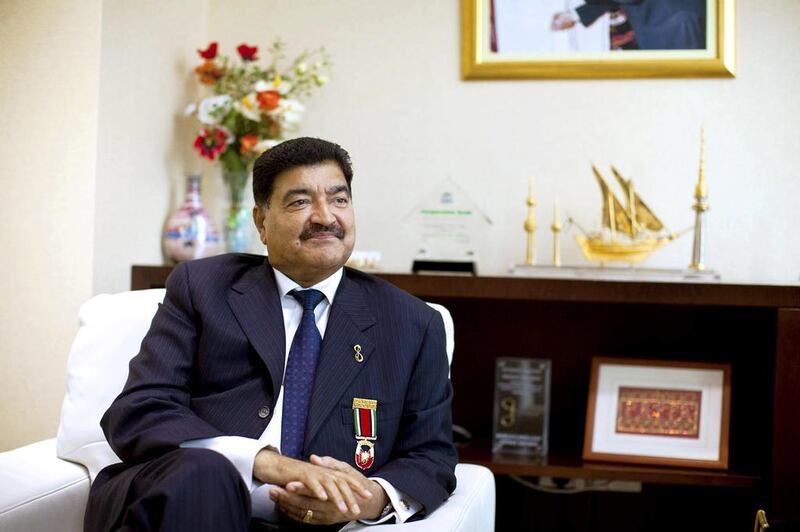 BR Shetty, one of eight billionaires in the UAE, says, 'when you do a good job, whole-heartedly, diligently, sincerely, you succeed. When you succeed, money is the result.' Christopher Pike / The National