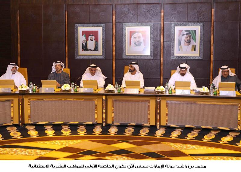 Sheikh Mohammed bin Rashid, Vice President, Prime Minister and Ruler of Dubai, chairs a Cabinet meeting on Sunday. Wam