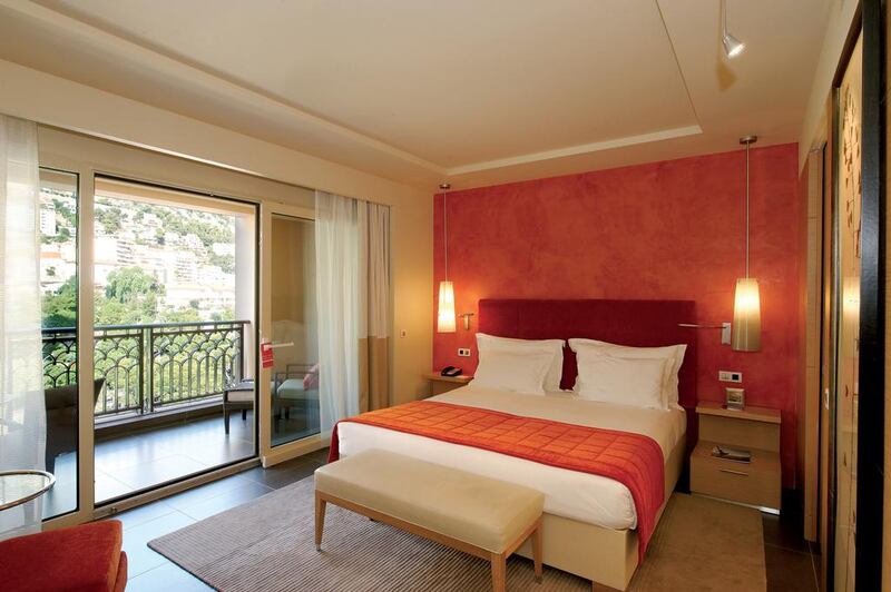 A guest room at the Monte Carlo Bay Hotel & Resort in Monaco. Courtesy Monte Carlo Société des Bains de Mer  