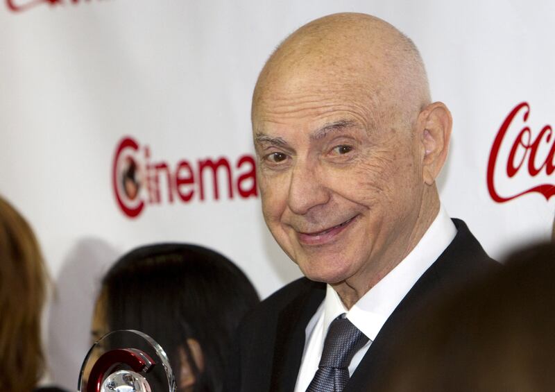 Alan Arkin poses during an awards ceremony in Las Vegas, Nevada, in 2015. Reuters