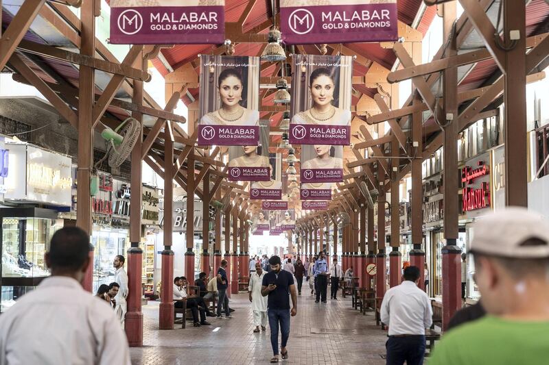 DUBAI, UNITED ARAB EMIRATES.  02 JULY 2018. The Gold Souk in Deira is due for an upgrade by the Munisipality. (Photo: Antonie Robertson/The National) Journalist: Anam Rizvi. Section: National.