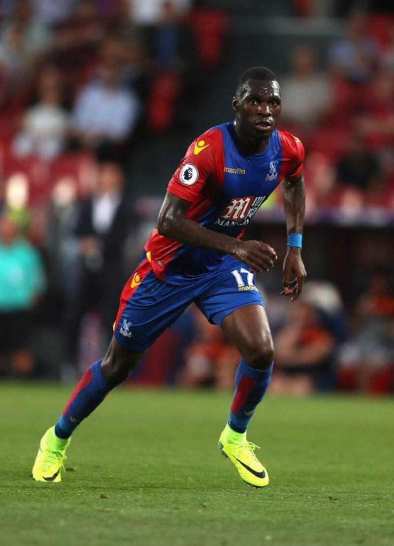 Christian Benteke of Crystal Palace in action during the EFL Cup. Christopher Lee / Getty