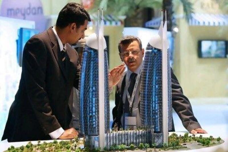 Models of the Damac Park Towers. Jeffrey E Biteng / The National