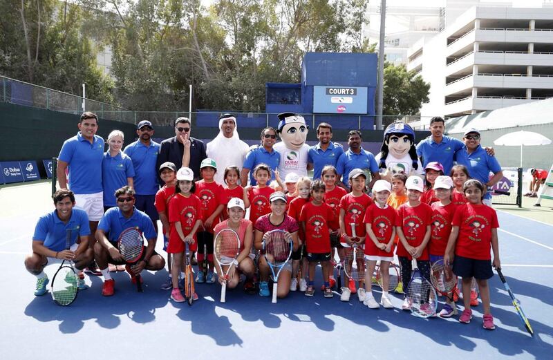 Tennis Emirates Day. Courtesy Dubai Duty Free Tennis Championships