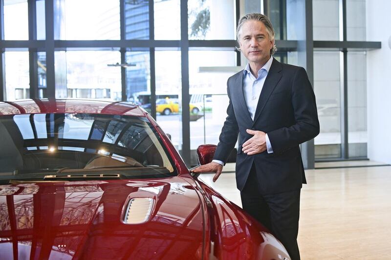 Neil Slade, the general manager for Aston Martin in Mena, says the aim now is to roughly double the size of the company again in sports cars. Lee Hoagland / The National