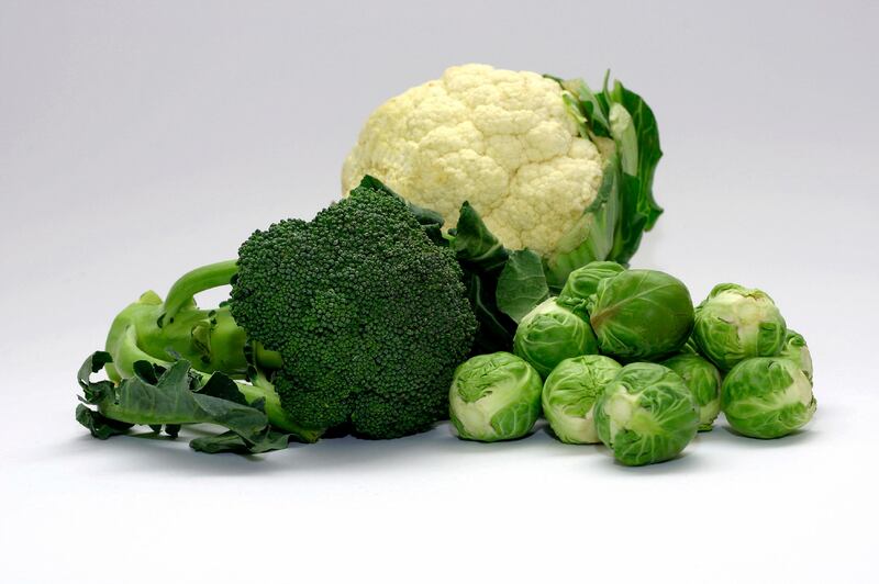 cauliflower broccoli brussel sprouts
CREDIT: iStock