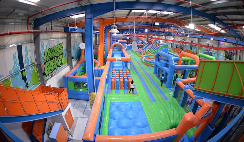 Air Maniax is an inflatable indoor adventure park, with 15 activities and five zones, which opened at Al Quoz in Dubai in January