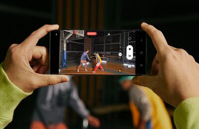 Samsung said it aims to attract professional users and gamers through its new phones. Photo: Samsung