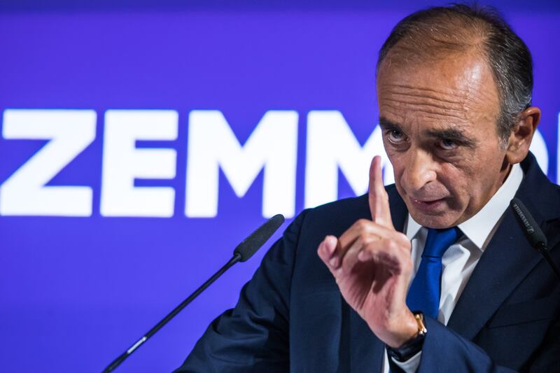 Eric Zemmour said he had received around 300-350 pledges, but conceded that they are 'at the moment only promises'. EPA