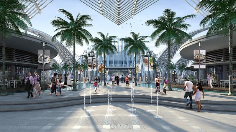 Artist impression of the new proposed Nakheel Mall on the Palm Jumeirah. Courtesy Nakheel 
