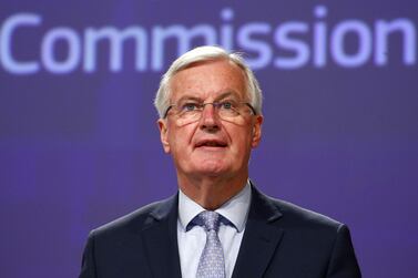 European Union's Brexit negotiator Michel Barnier said the UK had shown a lack of ambition. AFP