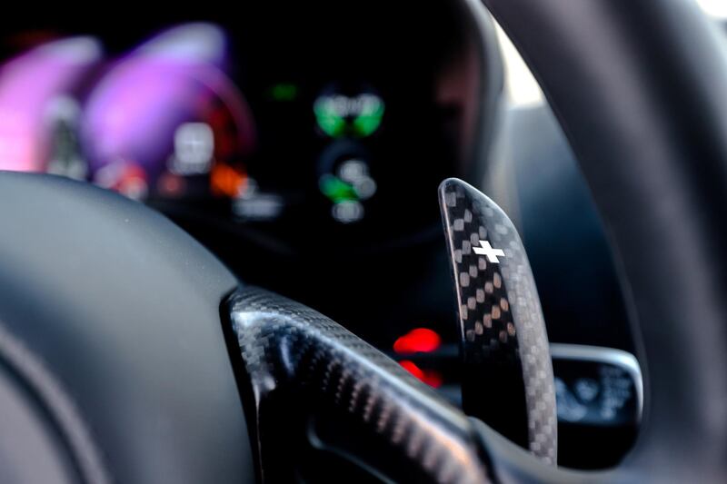 Abu Dhabi, UAE,  April 11, 2018.   Subject: McLaren 570S Spider road test shoot for Motoring.  Shot at the Al Bandar area.
Victor Besa / The National
Motoring
Reporter:  Adam Workman