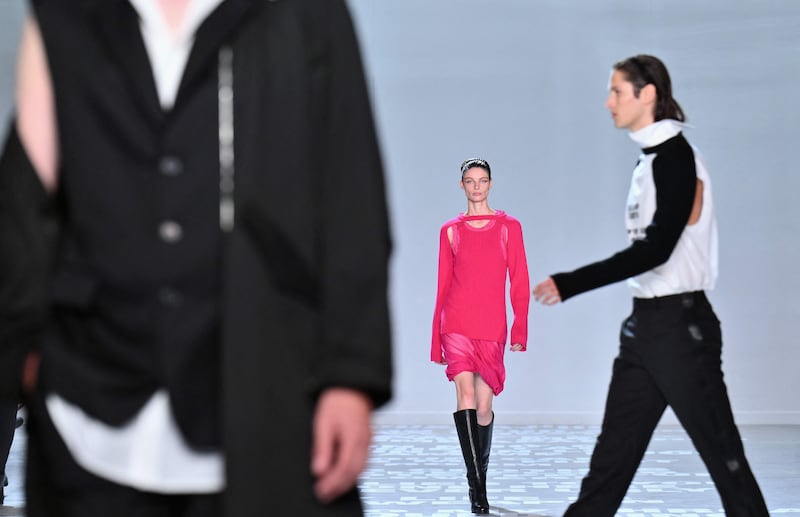 Helmut Lang presents at New York Fashion Week. AFP