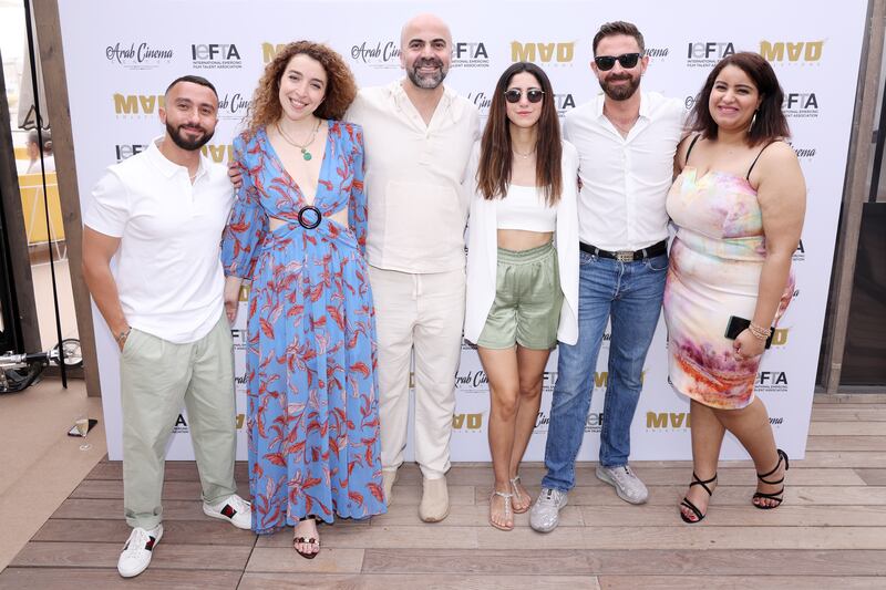 From left: Kareem Samy, Meriame Deghedi, Alaa Karkouti, Ronnie Kabil, Maher Diab and Basma El-Nezamy.