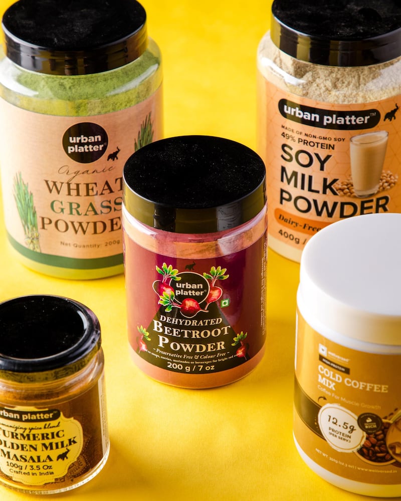 Healthy powders and masalas from Urban Platter and available at Hayawiia