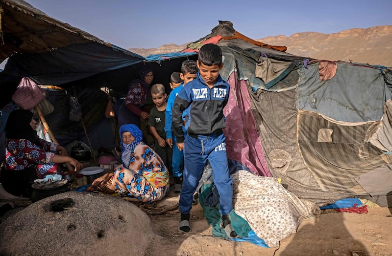 Amazigh families at Amellagou worry about the future of their children. One teenager says the young want to 'turn the page on nomadism'.