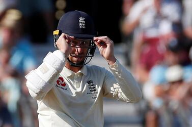 Jack Leach adjusts his glasses. Action Images via Reuters