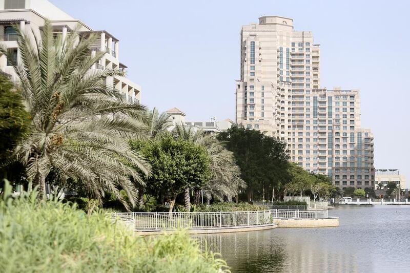 Average rents for flats in Dubai fell by just 2 per cent since the start of the year and average villa rents fell 1 per cent. Sarah Dea / The National