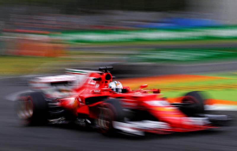Formula One - F1 - Italian Grand Prix 2017 - Monza, Italy - September 1, 2017   Ferrari's Sebastian Vettel during practice    REUTERS/Max Rossi
