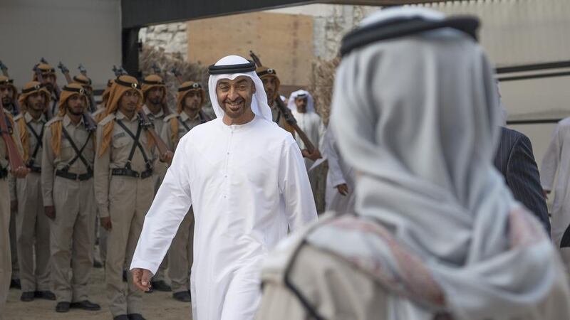 Sheikh Mohammed bin Zayed, Crown Prince of Abu Dhabi and Deputy Supreme Commander of the UAE Armed Forces, announced the Dh50 billion stimulus package this month. Hamad Al Kaabi / Crown Prince Court - Abu Dhabi